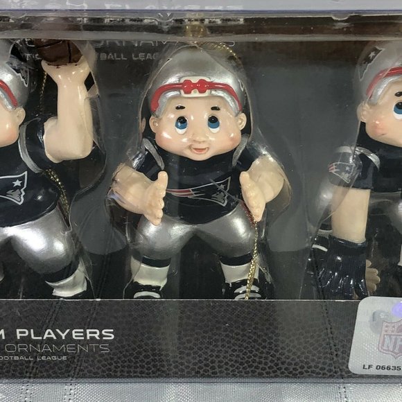New England Patriots NFL Christmas Tree  Ornament Team Players Resin 3-pack New - Picture 7 of 10